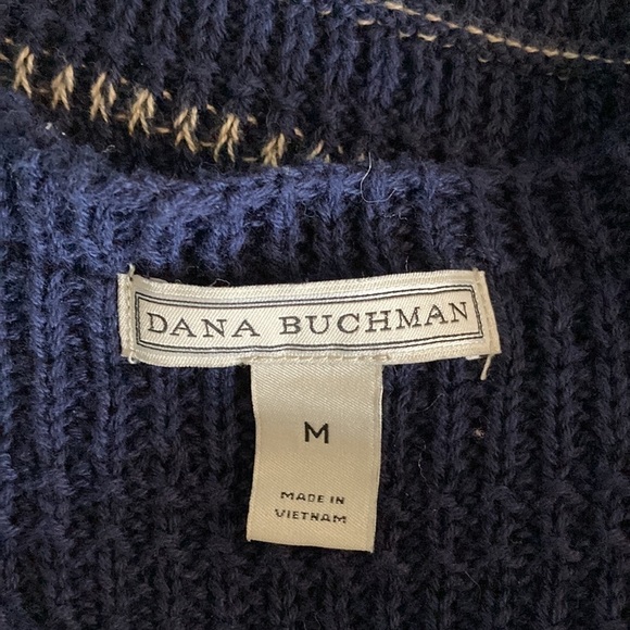 Dana Buchman medium blue sweater fringe - Picture 10 of 10